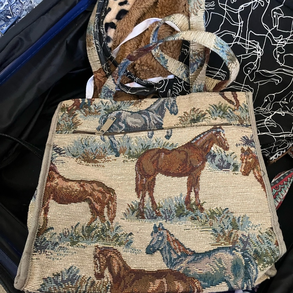 Horse Tapestry Tote Bag